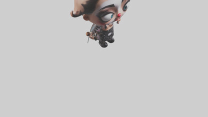 Cartoon Makeup Artist model 3D model