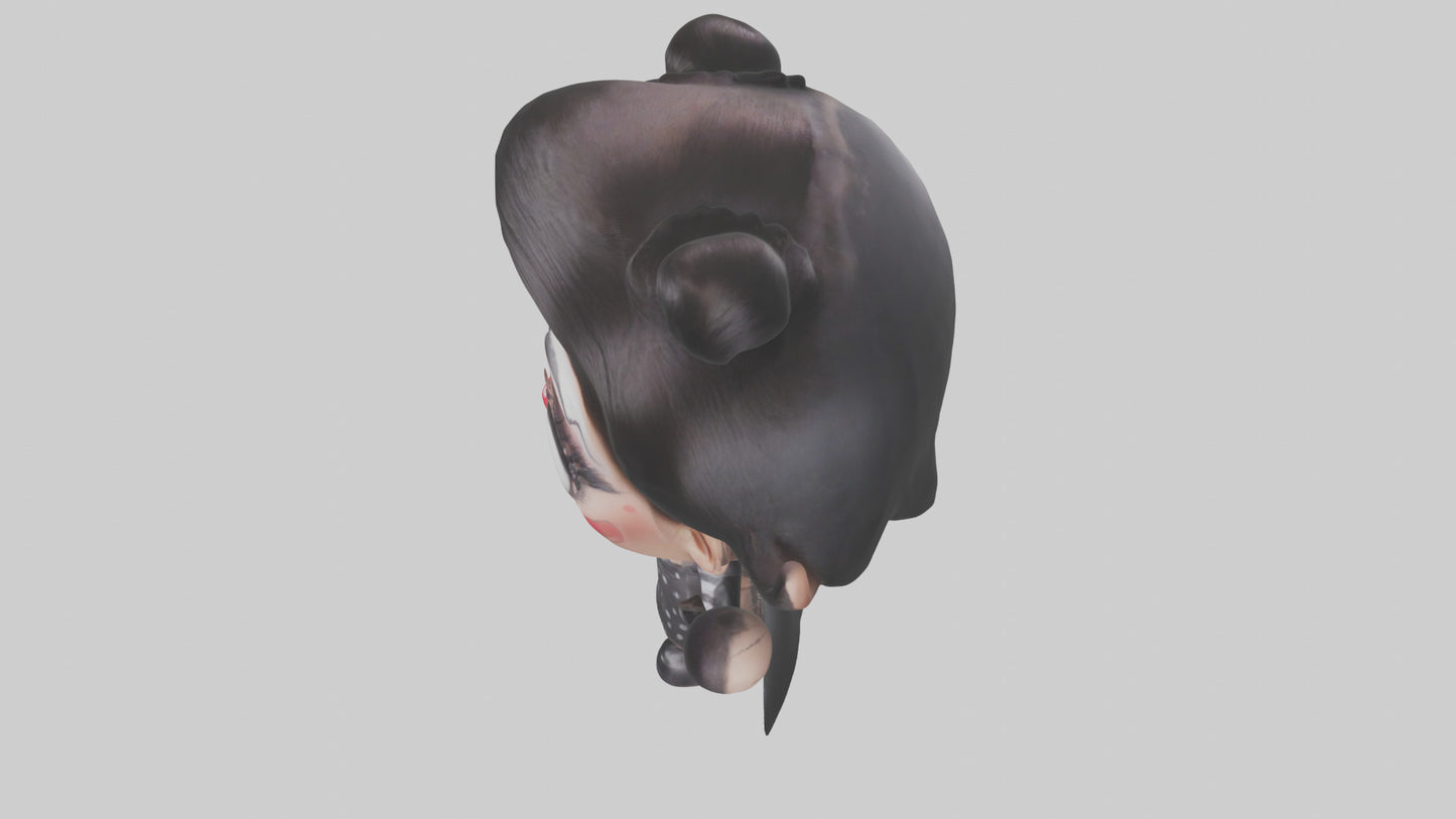 Cartoon Makeup Artist model 3D model