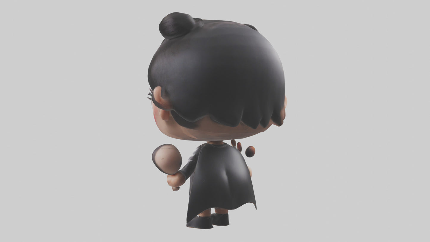 Cartoon Makeup Artist model 3D model