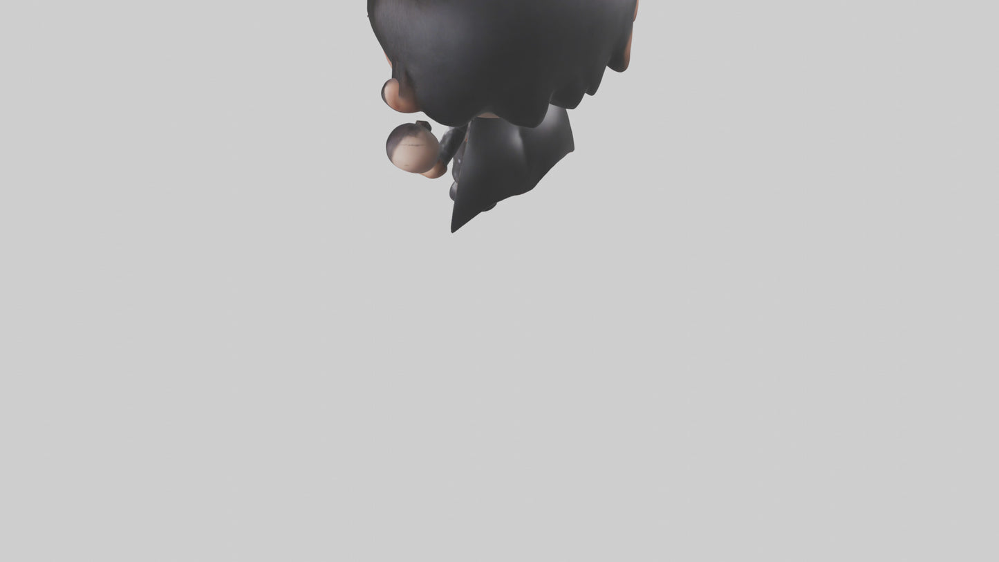 Cartoon Makeup Artist model 3D model