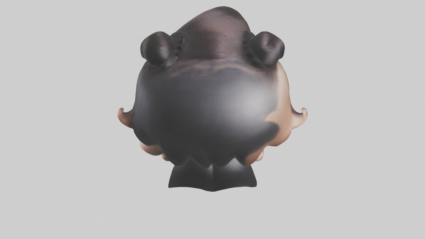 Cartoon Makeup Artist model 3D model