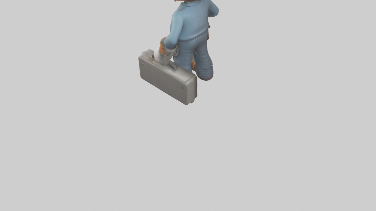 Cartoon Mechanic Assistant model 3D model