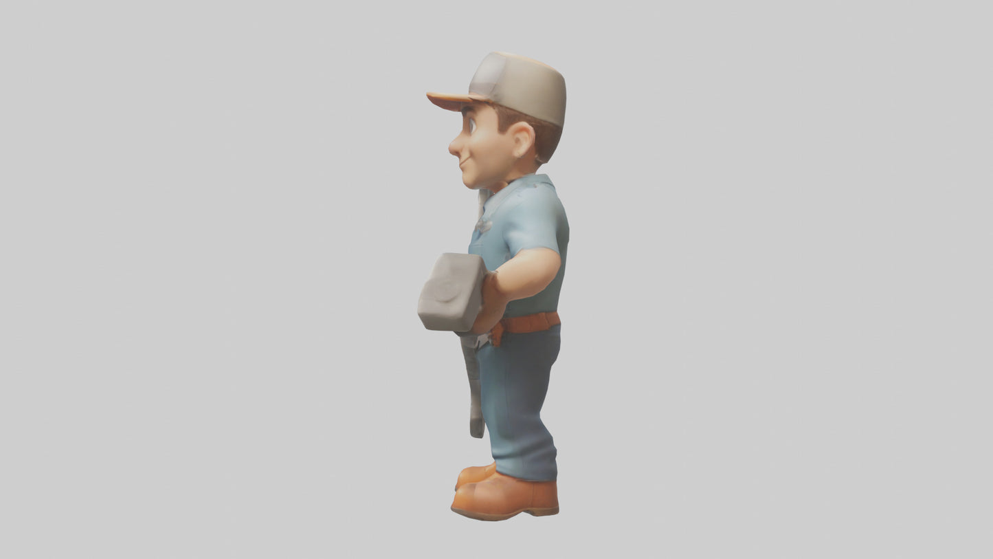 Cartoon Mechanic model 3D model