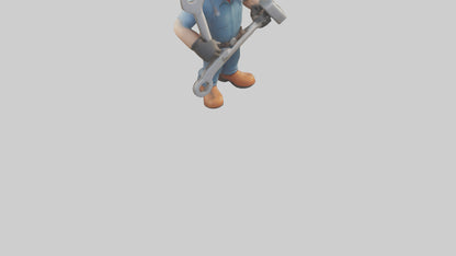 Cartoon Mechanic model 3D model