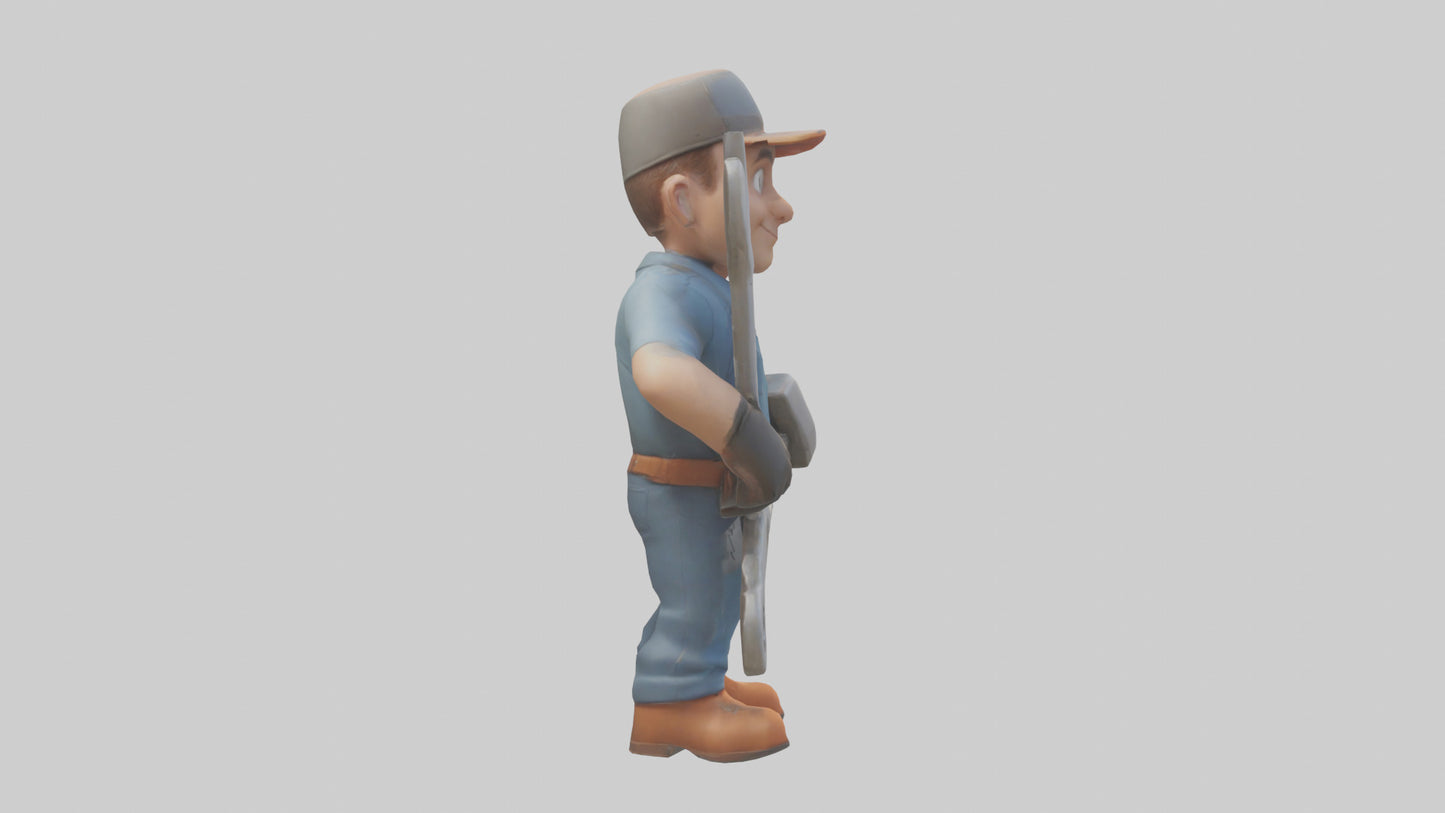 Cartoon Mechanic model 3D model
