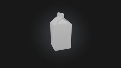 Cartoon Milk Carton 3D model