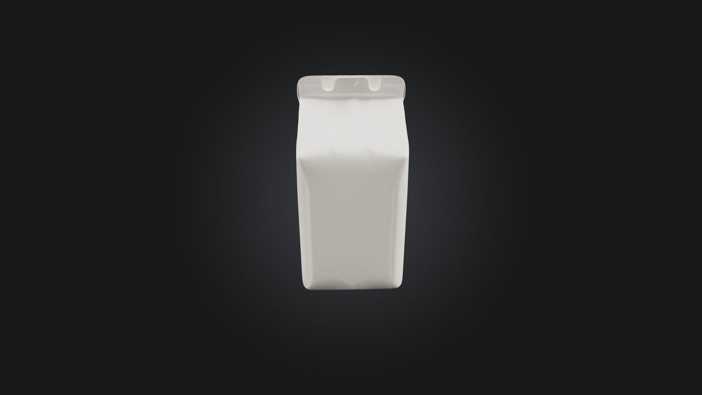 Cartoon Milk Carton 3D model