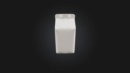 Cartoon Milk Carton 3D model
