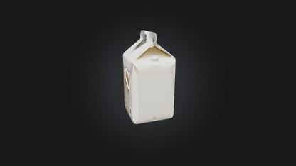 Cartoon Milk Carton 3D model