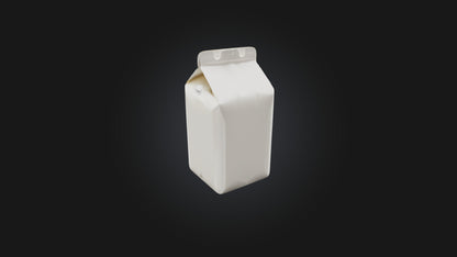 Cartoon Milk Carton 3D model