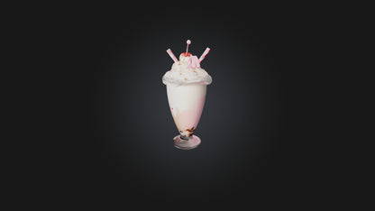 Cartoon Milkshake 3D model