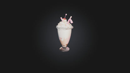 Cartoon Milkshake 3D model