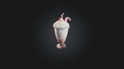 Cartoon Milkshake 3D model