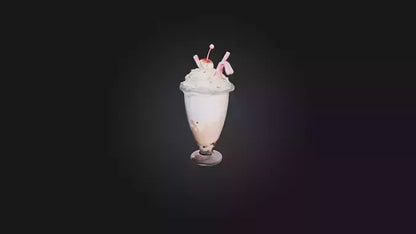 Cartoon Milkshake 3D model