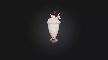 Cartoon Milkshake 3D model