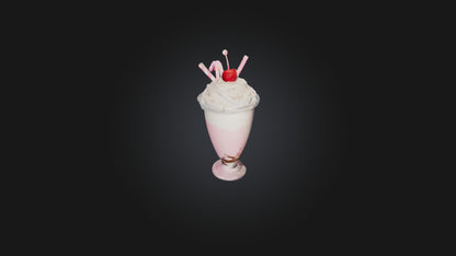Cartoon Milkshake 3D model