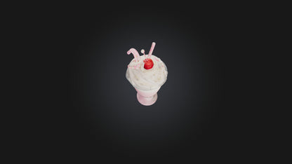 Cartoon Milkshake 3D model