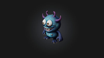 cartoon monster 3D model