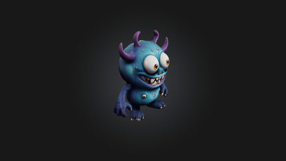 cartoon monster 3D model