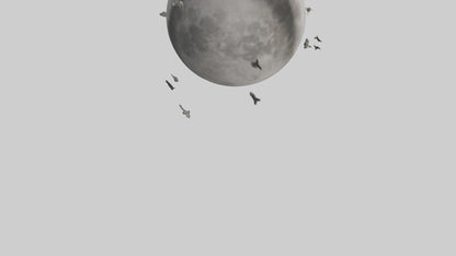 Cartoon Moon model 3D model