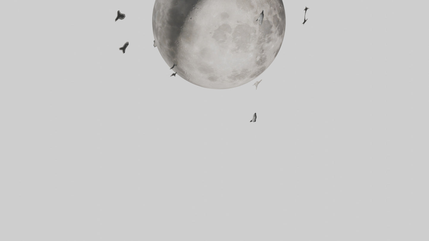 Cartoon Moon model 3D model