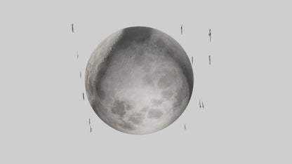 Cartoon Moon model 3D model
