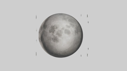 Cartoon Moon model 3D model