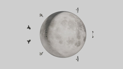 Cartoon Moon model 3D model