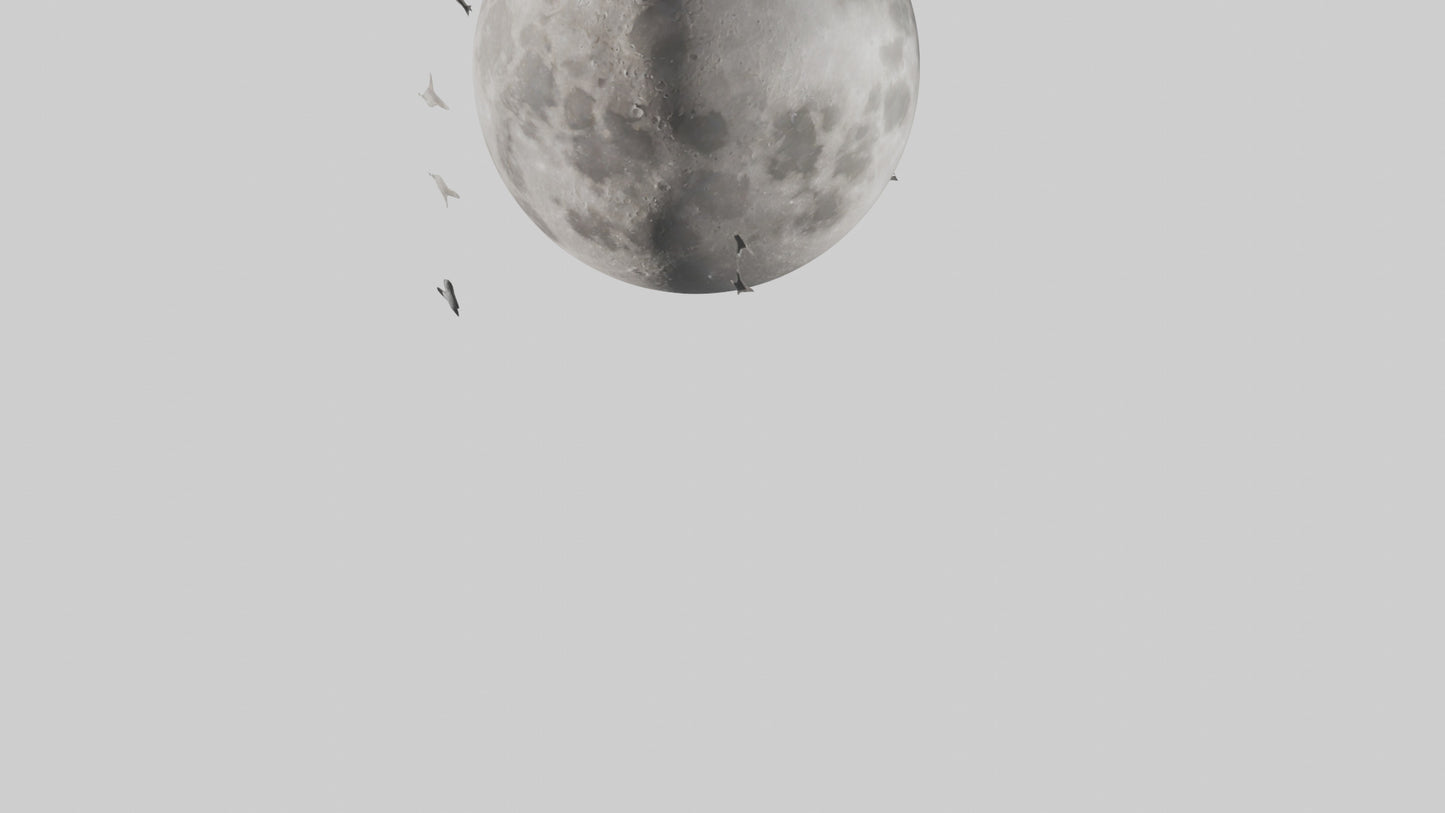 Cartoon Moon model 3D model