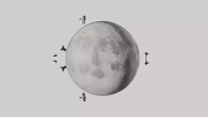 Cartoon Moon model 3D model