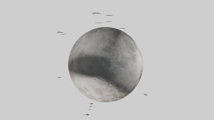 Cartoon Moon model 3D model