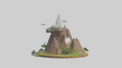 Cartoon Mountain model 3D model