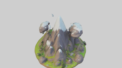 Cartoon Mountain model 3D model