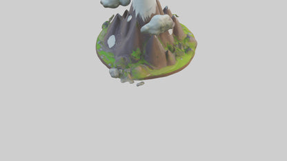 Cartoon Mountain model 3D model