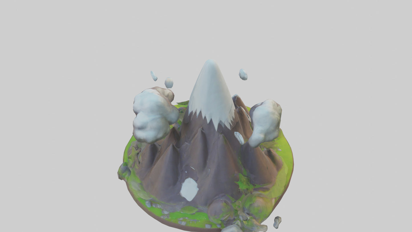 Cartoon Mountain model 3D model