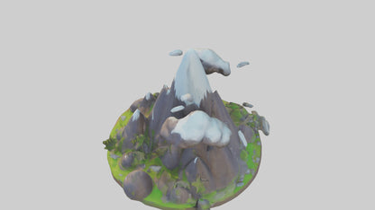 Cartoon Mountain model 3D model