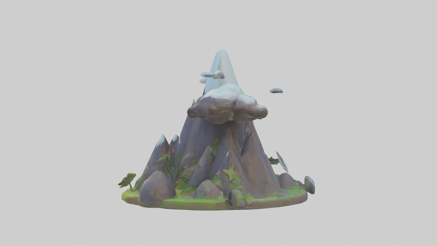 Cartoon Mountain model 3D model