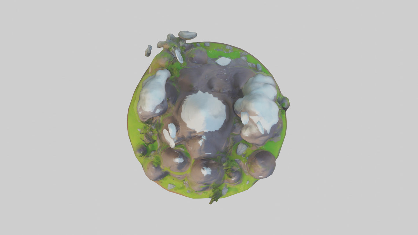 Cartoon Mountain model 3D model