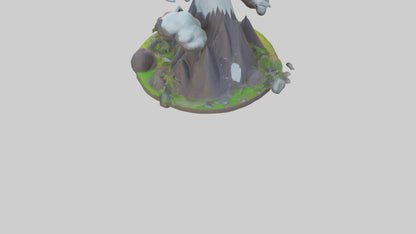 Cartoon Mountain model 3D model