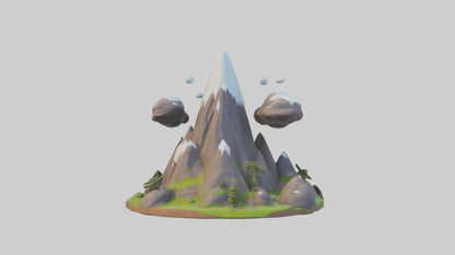 Cartoon Mountain model 3D model