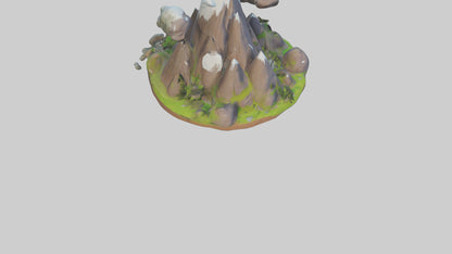 Cartoon Mountain model 3D model