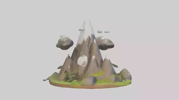 Cartoon Mountain model 3D model