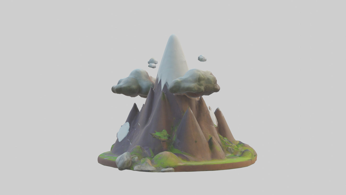 Cartoon Mountain model 3D model