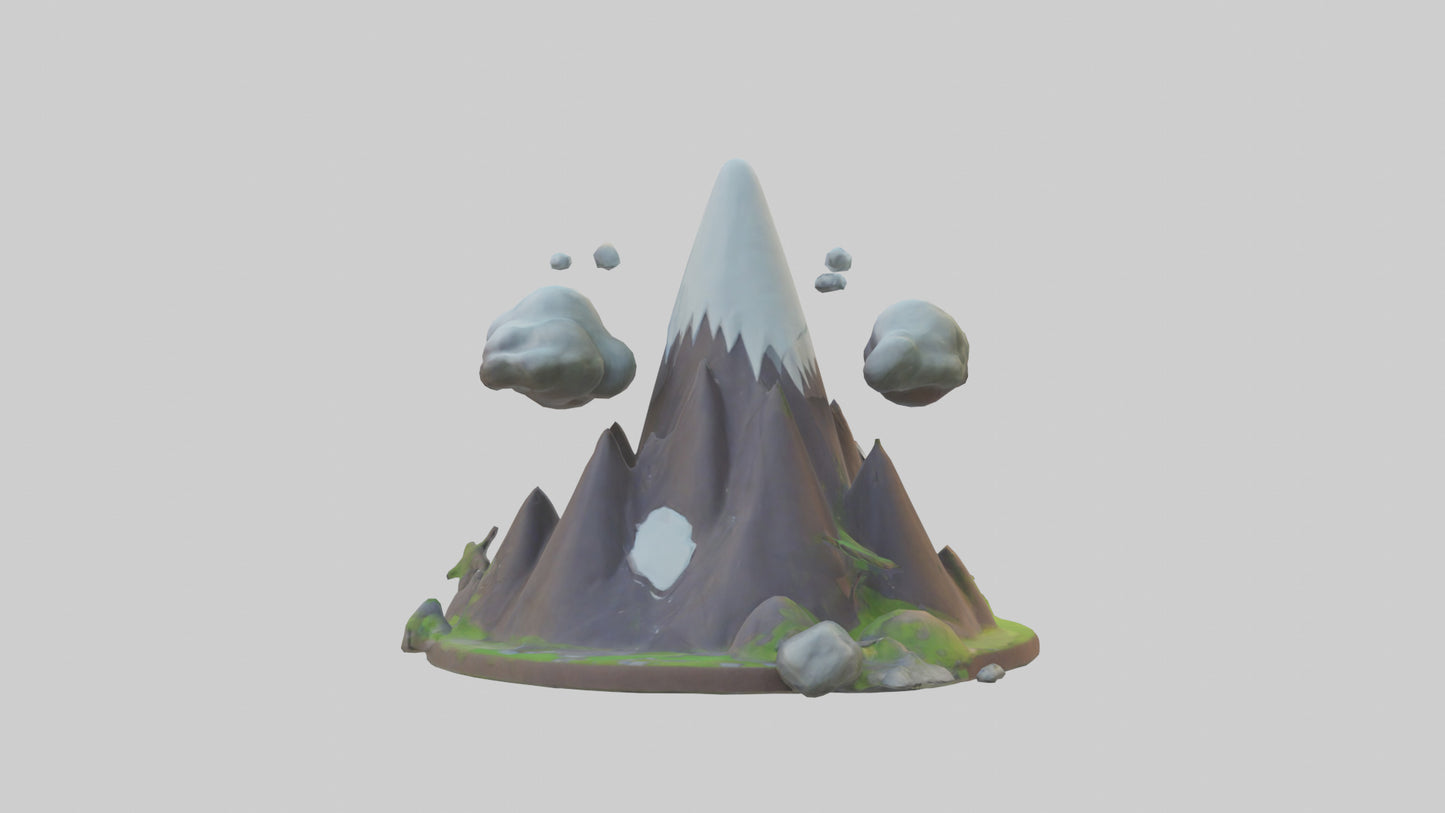Cartoon Mountain model 3D model