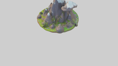 Cartoon Mountain model 3D model