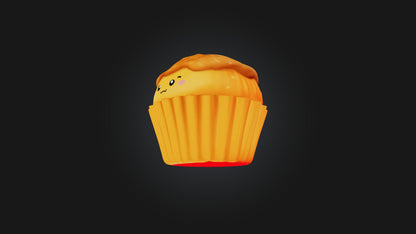 3D model Cartoon Muffin VR / AR / low-poly