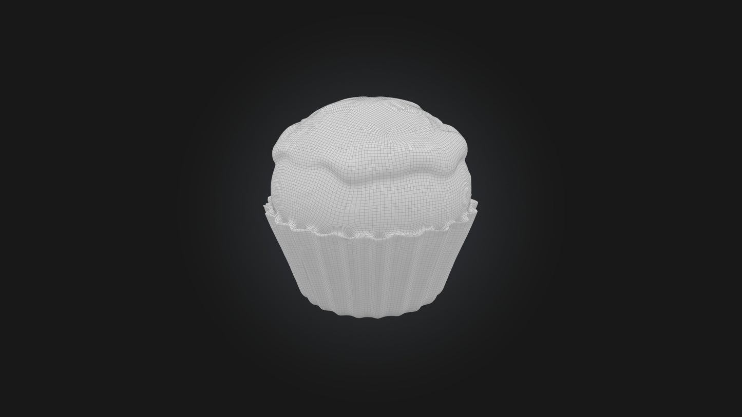 3D model Cartoon Muffin VR / AR / low-poly
