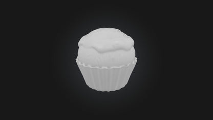 3D model Cartoon Muffin VR / AR / low-poly