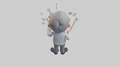 Cartoon Music Teacher model 3D model