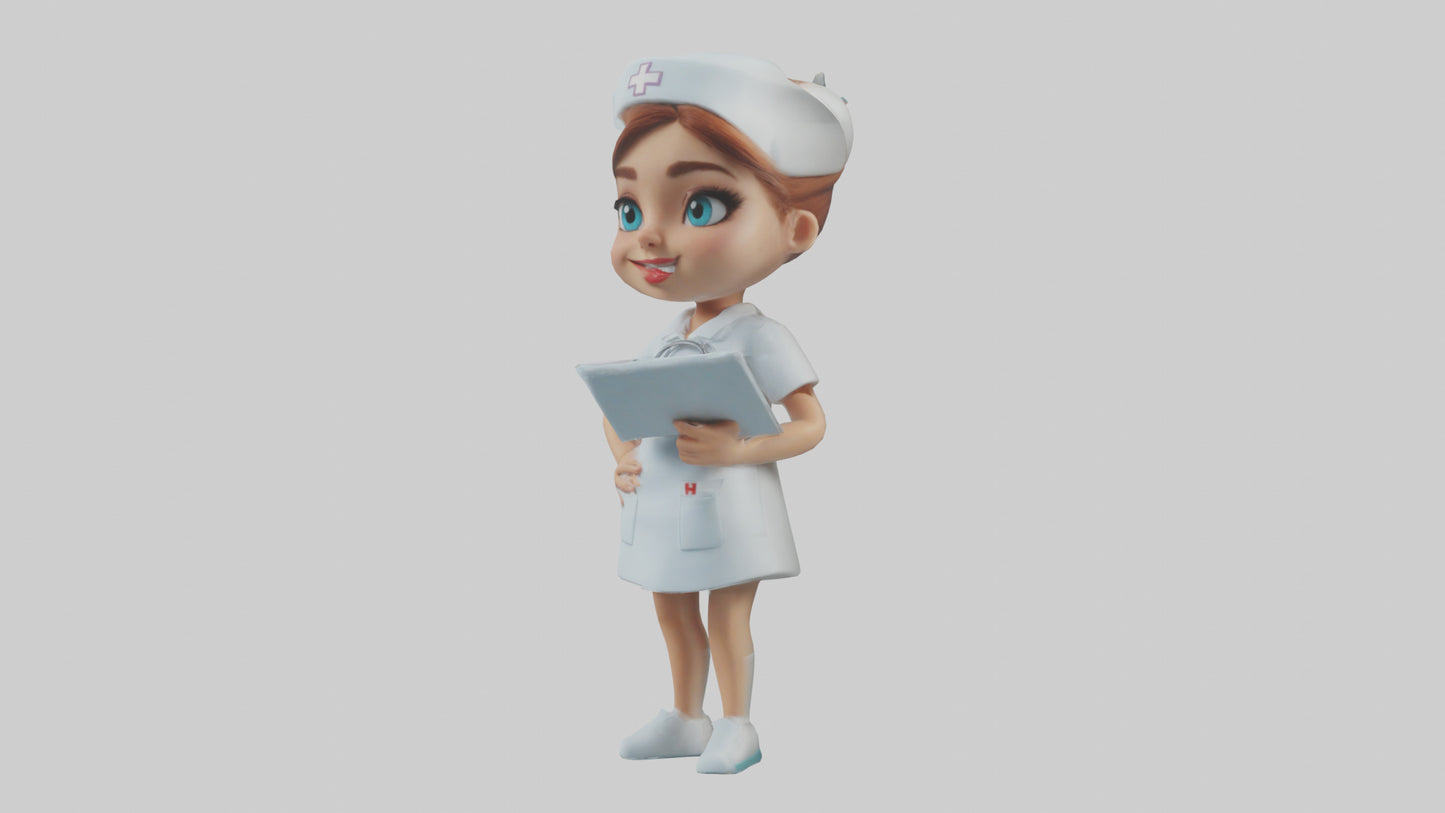 Cartoon Nurse model 3D model